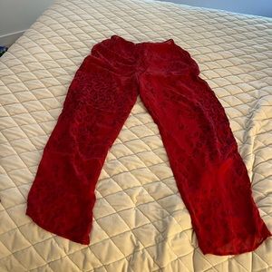 Silk sheer pj bottoms